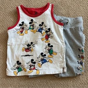 Disney Parks XXS Sweat and Tank Set, Used Condition